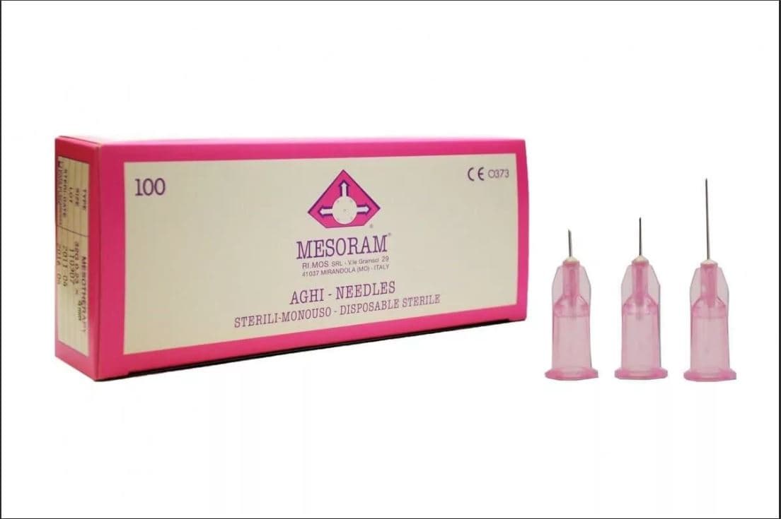 Иглы для микроинъекций 32G с лазерной заточкой (0,23х6mm) 100 шт.